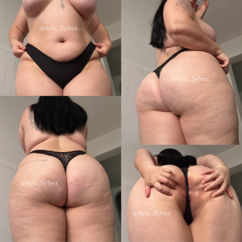 Tanguita negro de hilo por el culito